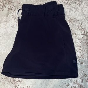 Navy Blue Lululemon shorts with drawstring